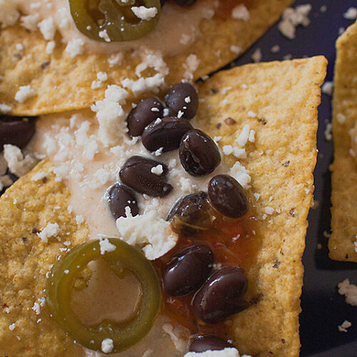 Queso Blanco Nachos with Black Beans and Chiltepin Salsa Recipe