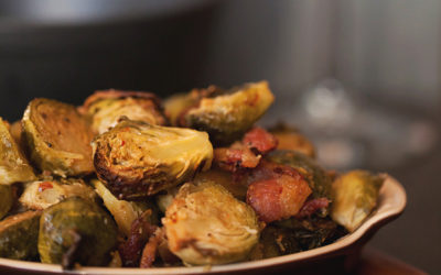 Brussels Sprouts with Cream and Bacon
