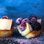 Brie Crostini with Sparkling Cranberries by Jackie Alpers