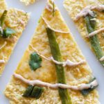 Sonoran style cheese crisp with green chile