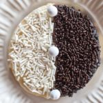 black and white sprinkles covered cookie recipe photo