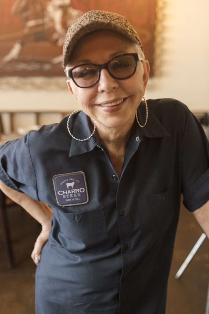 portrait of chef Carlotta Flores of Si Charro in Tucson