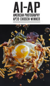 The Texas style breakfast taco from The Unofficial Yellowstone Cookbook is an American Photography 39 winner in the food photography category