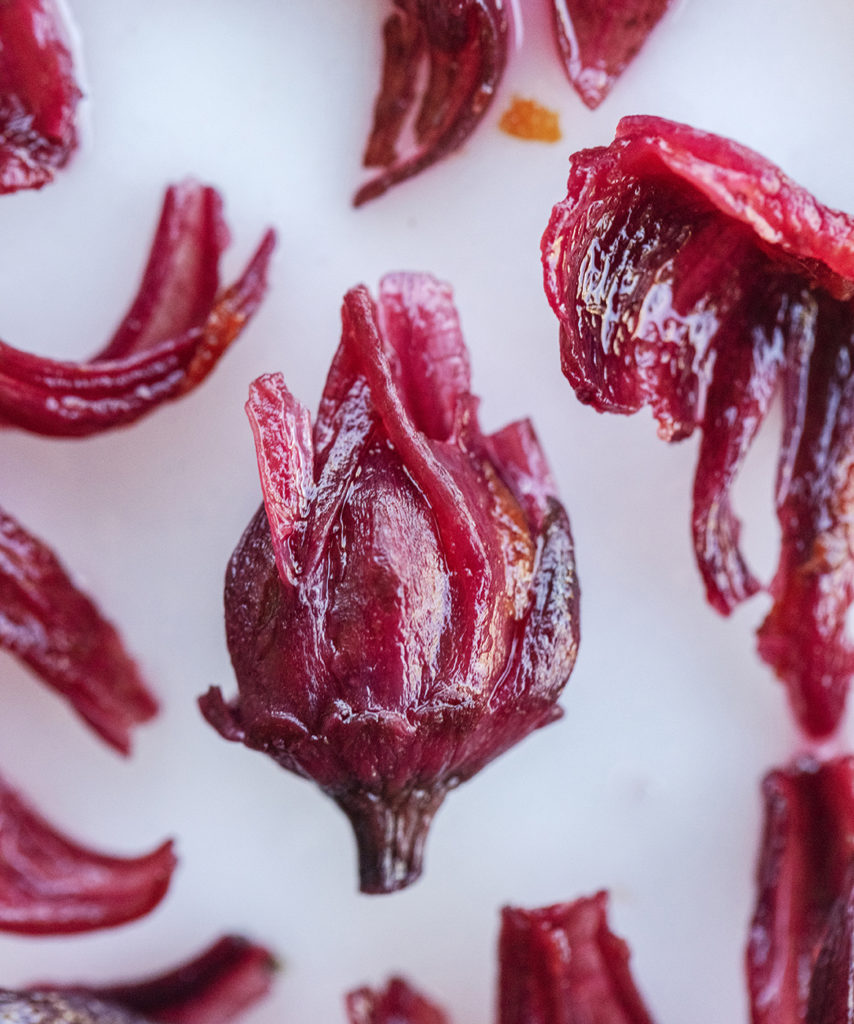 Don't throw out the hibiscus flowers after making this Sonoran Hibiscus Cooler recipe. They are edible and very nutritious.