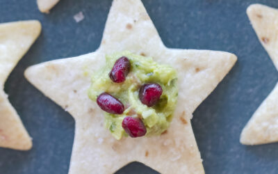 Crispy Tortilla Stars with Guacamole