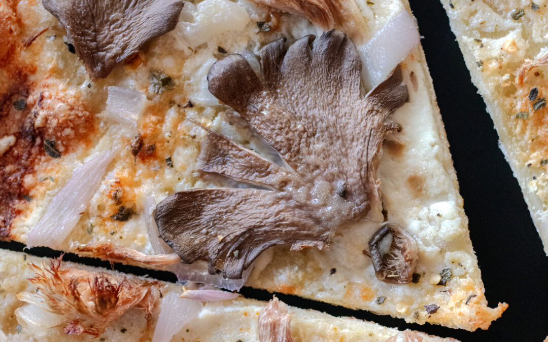 Tortilla Pizza With Gourmet Mushrooms