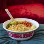 Big bowl of ramen from The Unofficial Elf Cookbook by Jackie Alpers _ recipes inspired by the movie Elf.