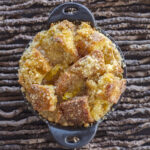 Campfire Style Cornbread Bread Pudding_recipe and food photography by Jackie-Alpers